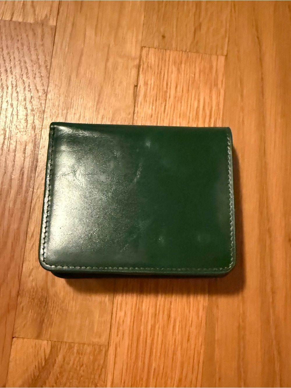 Leather Bifold Wallet - Green